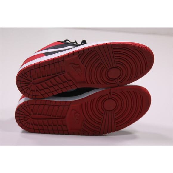 Air Jordan 1 Low Red/Black/White Alternate Bred Toe Worn Once w/ Box Men's US 11 - Picture 12 of 14